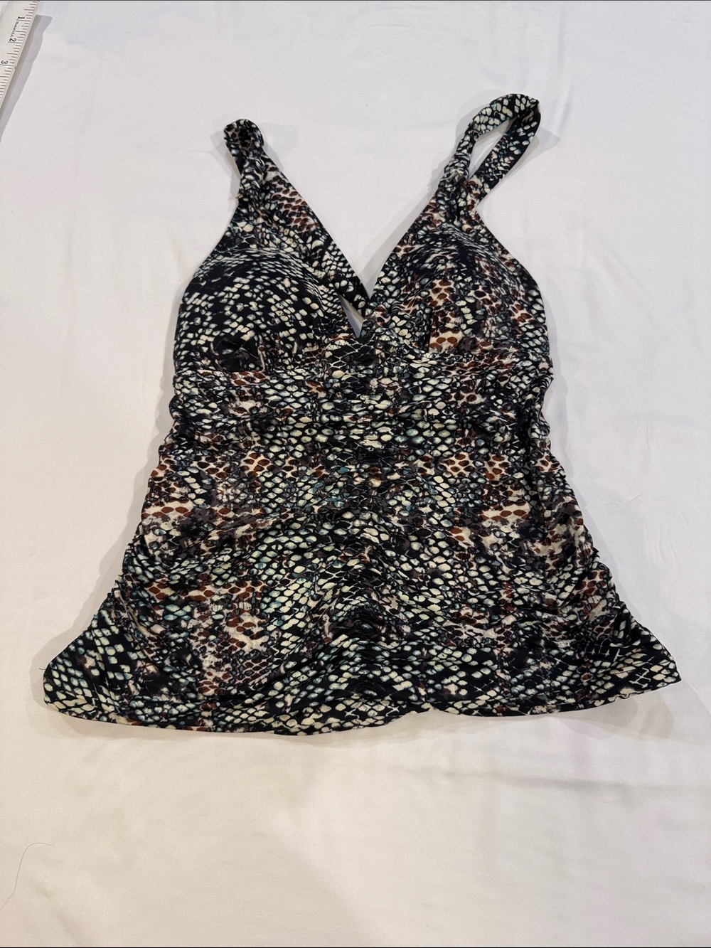Athleta Black Multi Snake-Print Tankini & Bikini Set - Picture 2 of 4